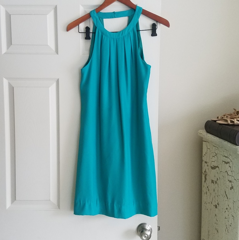 J.Crew 2 Open Back Dress Turquoise *See Descriptn
